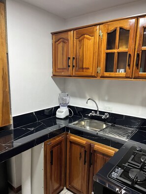 Private kitchen - Cozy suite with kitchen and private bathroom. 5 minutes from downtown (Baños de Agua Santa)