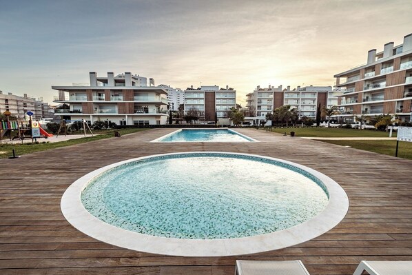 Una piscina climatizada
