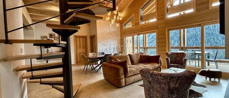 Télévision, cheminée