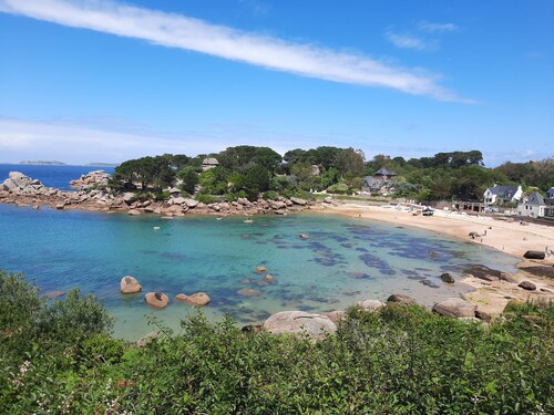 "Les pieds dans l'eau": panoramic sea views and direct beach access!