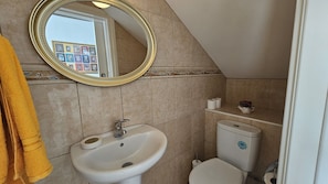Free toiletries, hair dryer, towels