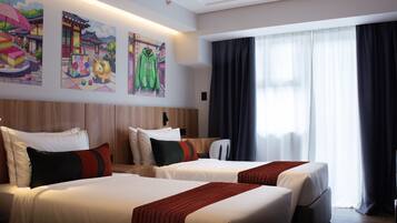 Minibar, in-room safe, iron/ironing board (on request), WiFi (free)