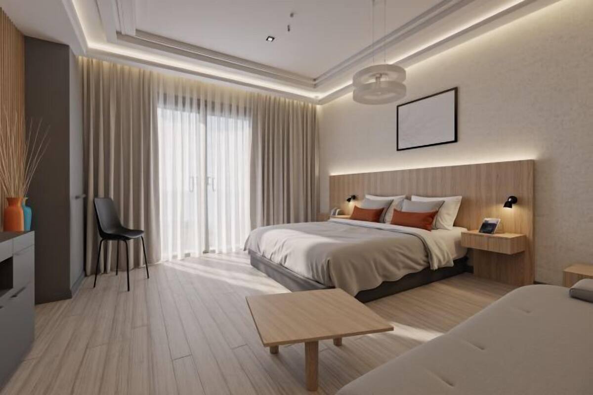 2 habitaciones, minibar y caja de seguridad en la habitación