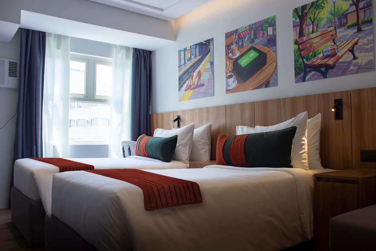 Superior Twin Room, City View | 2 bedrooms, minibar, in-room safe, iron/ironing board