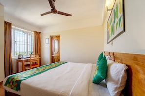 1 bedroom, blackout curtains, iron/ironing board