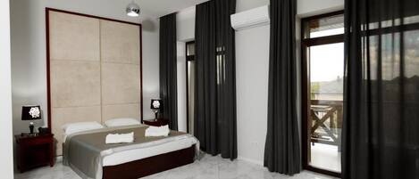 Luxury Suite, Balcony | 1 bedroom, in-room safe, desk, laptop workspace