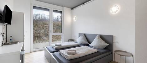 1 غرفة نوم وواي فاي مجانًا وملاءات أسرّة وتسهيلات لدخول الكراسي المتحركة