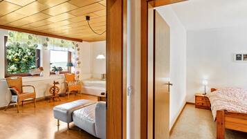 1 bedroom, iron/ironing board, bed sheets