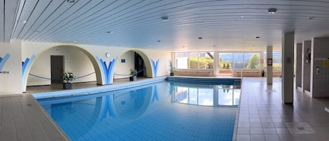 Indoor pool, a heated pool