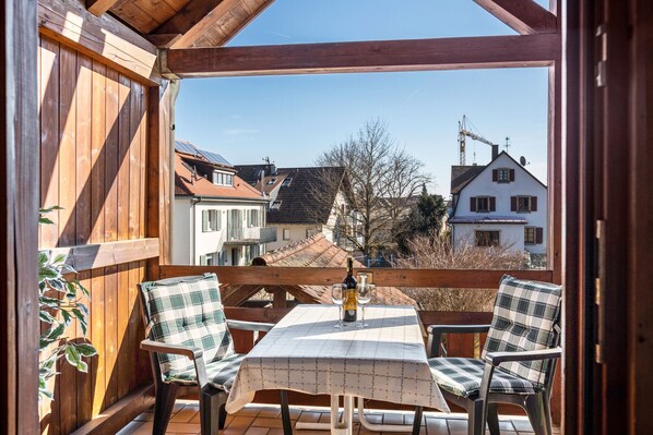 屋外ダイニングエリア