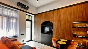Deluxe-Studio, 1 Schlafzimmer, Terrasse, Gartenblick | Ausblick vom Zimmer