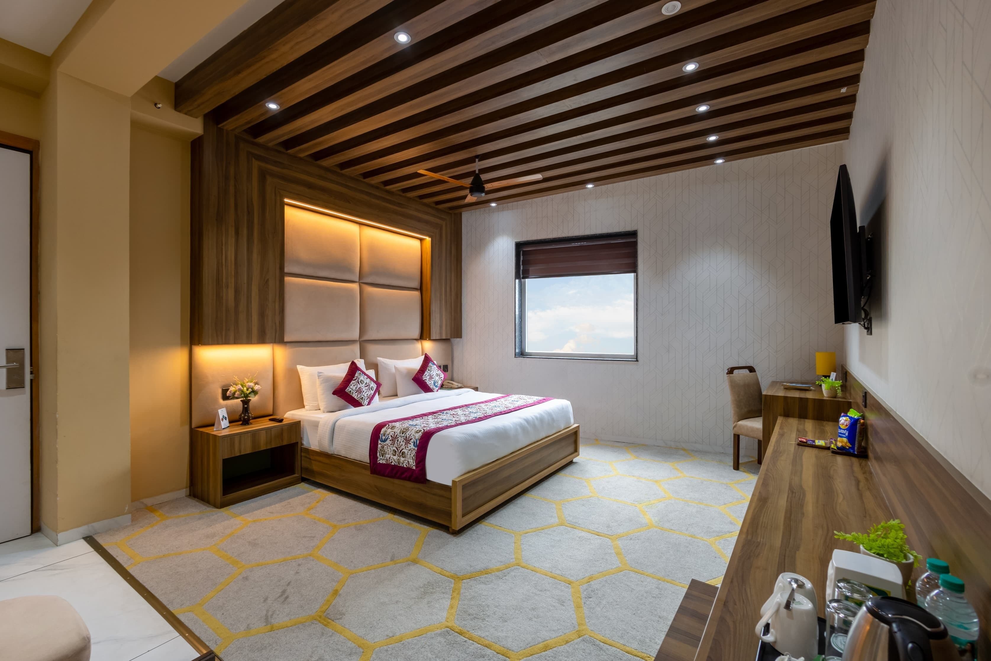 Premium Room | Egyptian cotton sheets, premium bedding, memory-foam beds, desk
