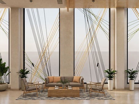 Sala de estar en el lobby