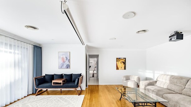 TV, fireplace - Pool, Tennis & Cinema! 7Beds Bali-Inspired Retreat (Chapel Hill)