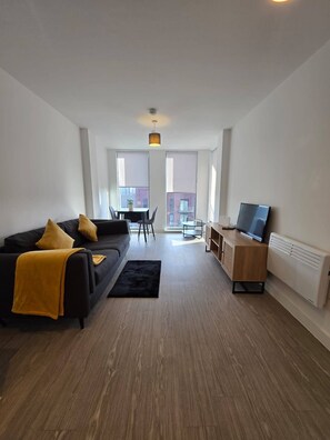 Apartment, 1 Bedroom, Balcony | Living room - Home Away From Home in Manchester! (Salford)
