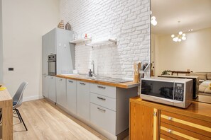 Apartemen | Dapur pribadi | Mesin pembuat kopi/teh dan ketel listrik