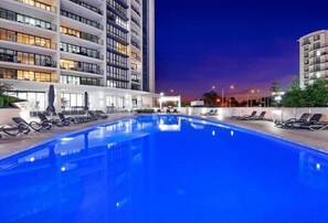 Indoor pool, a heated pool