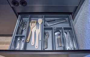 Comfort Apartment, 2 Bedrooms, Balcony, Mountain View | Private kitchen | Coffee/tea maker, electric kettle, toaster, freezer