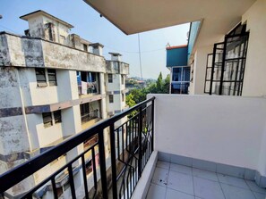 Huoneisto, 2 makuuhuonetta, esteetön, parveke | Parveke