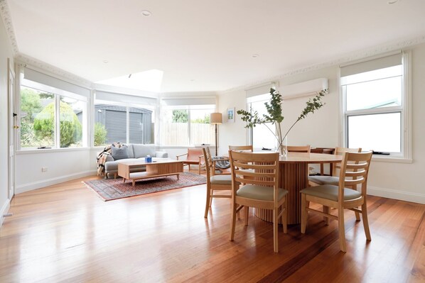 Dining - Charming 3-Bedroom Home with Sunroom & Parking (Launceston City)
