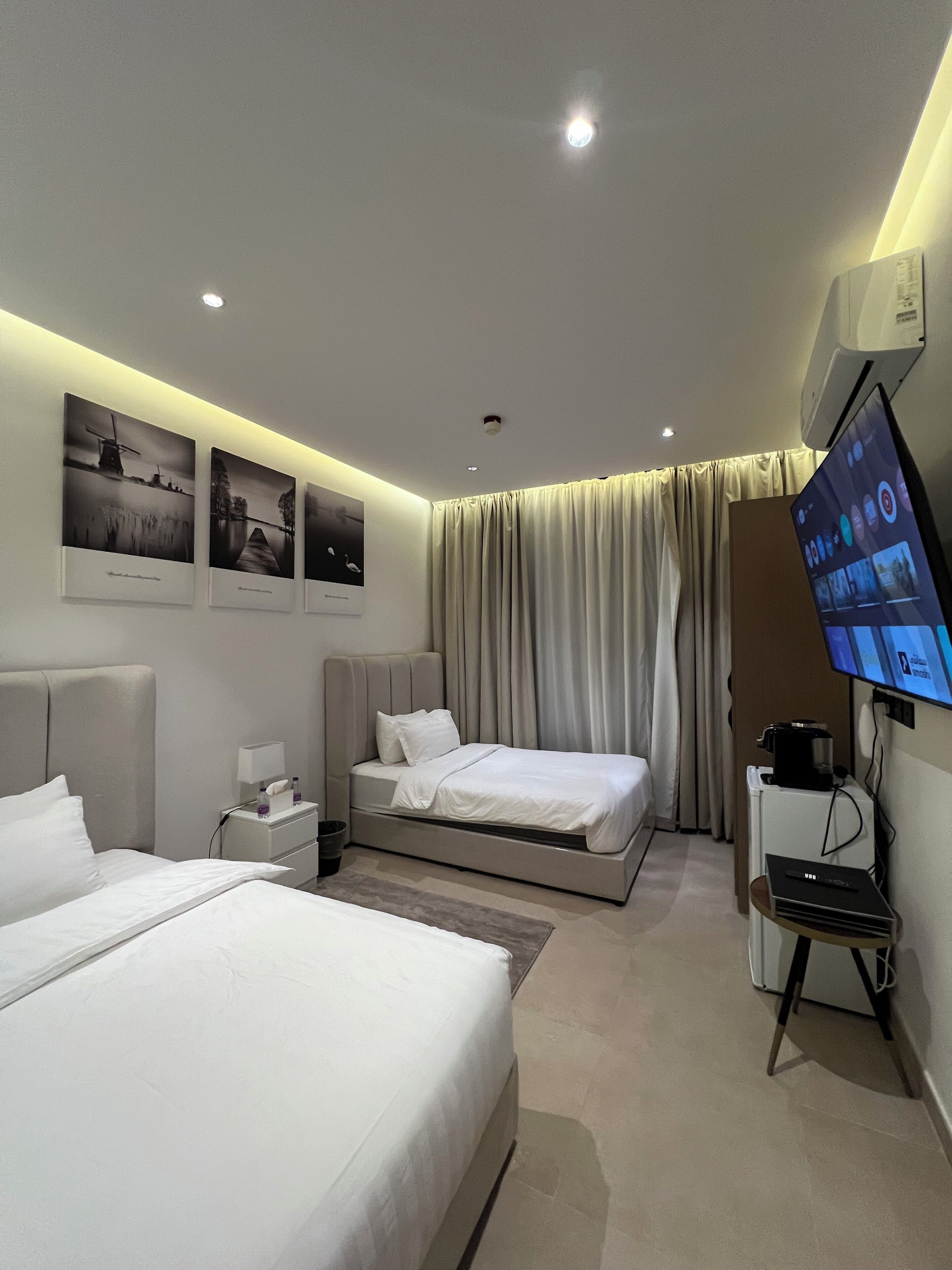 Deluxe-studio, 2 yhden hengen sänkyä | Untuvapeitot, ilmainen Wi-Fi, vuodevaatteet