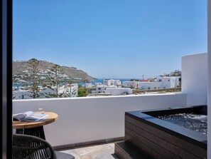 Signature Suite Heated Jetted Tub | View from room - Kalea Mykonos (Mykonos)