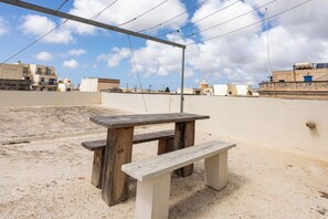 Room, 1 Bedroom, Smoking, Balcony | Outdoor dining - Room in House - Roof-top Spacious Private Room w Bathroom - Terrace (Rabat)