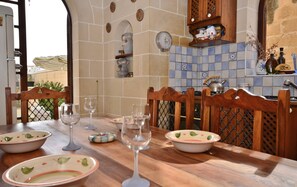 Room, 1 Bedroom, Smoking, Balcony | Dining room - Room in House - Roof-top Spacious Private Room w Bathroom - Terrace (Rabat)