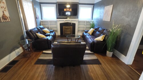 Charming 4-Bedroom Historic Home w/ Game Room + Backyard BBQ