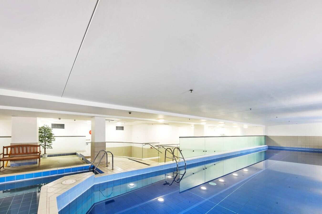 Indoor pool, a heated pool