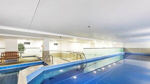 Indoor pool, a heated pool