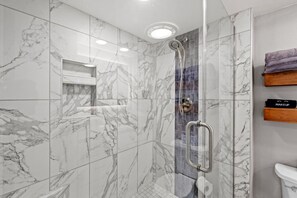 Shower, hair dryer