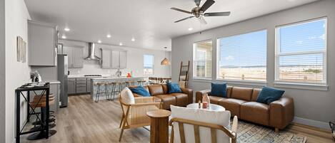 TV connectée, cheminée, jeux vidéo