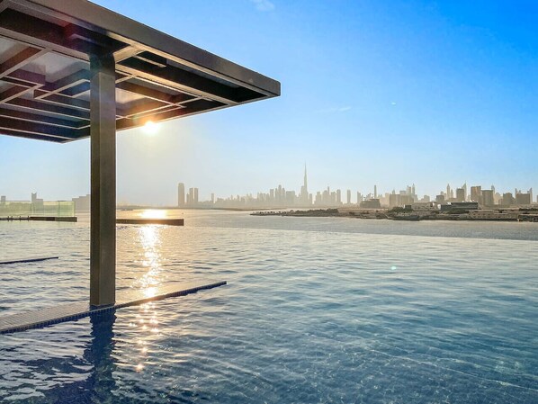 Pool - Luxury 2BR | Creek Harbour Views Balcony Pool Gym Walk to Attractions (Dubai)