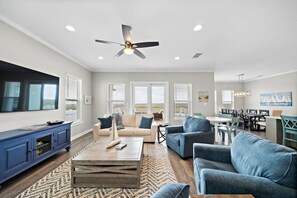 Smart TV - Luxury Waterfront Getaway with Pool + Boat Access (Galveston)