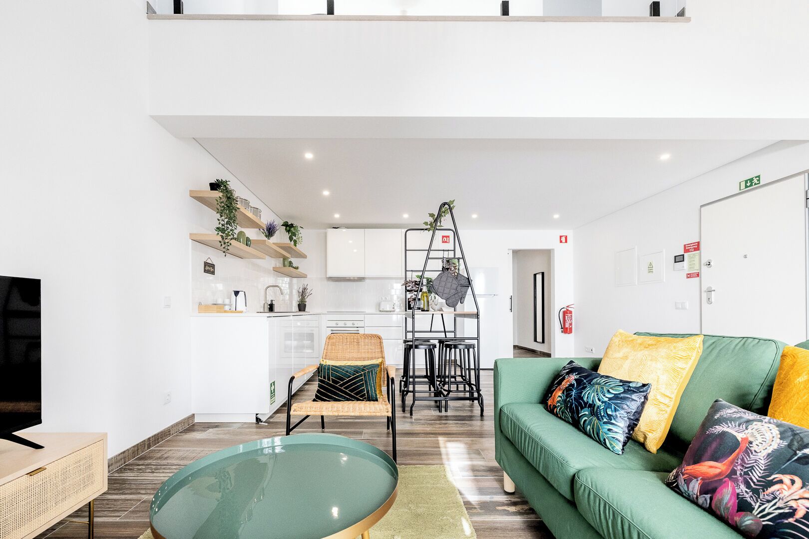 Duplex apartment with terrace | Living area | Flat-screen TV