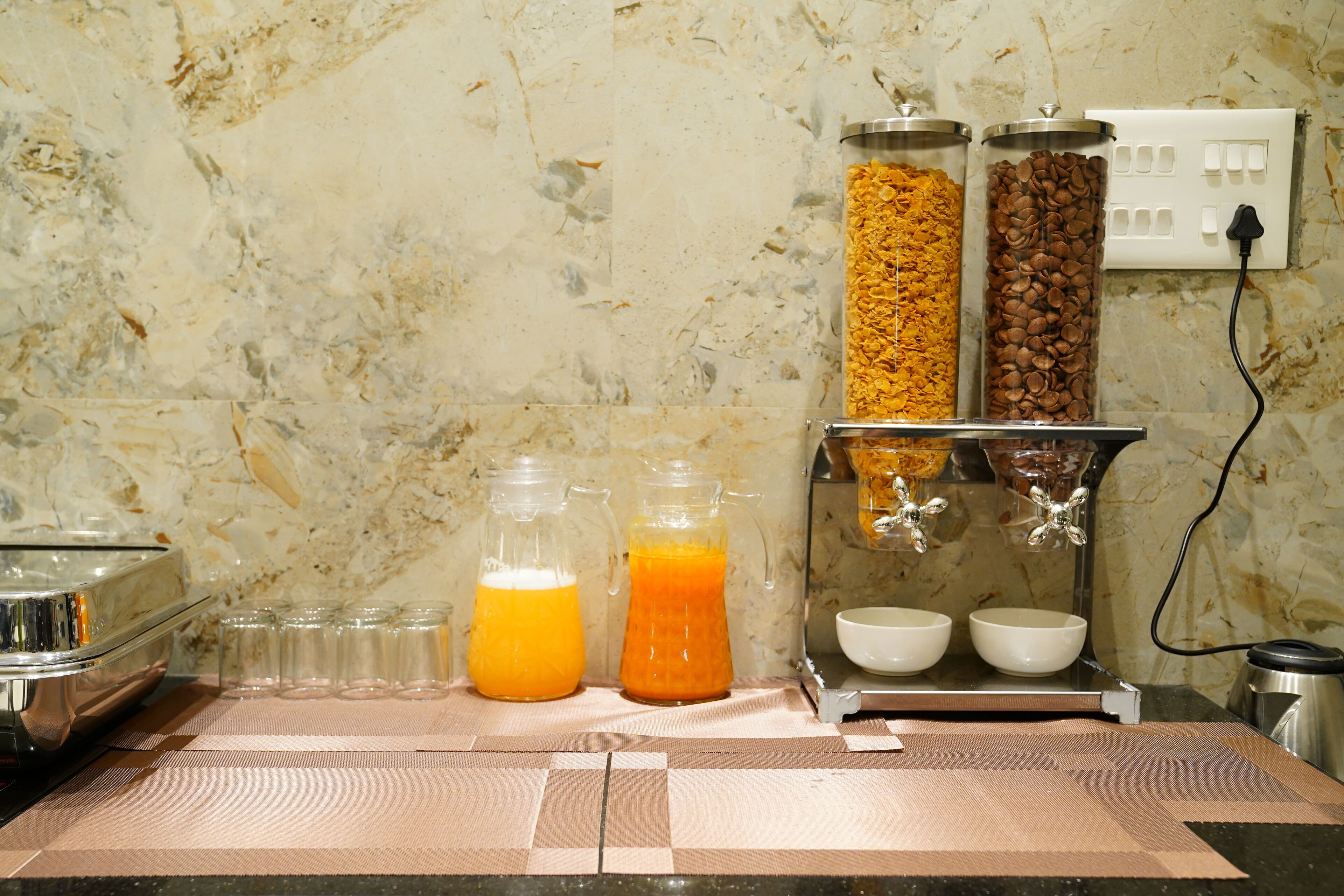 Spiseområde på rommet