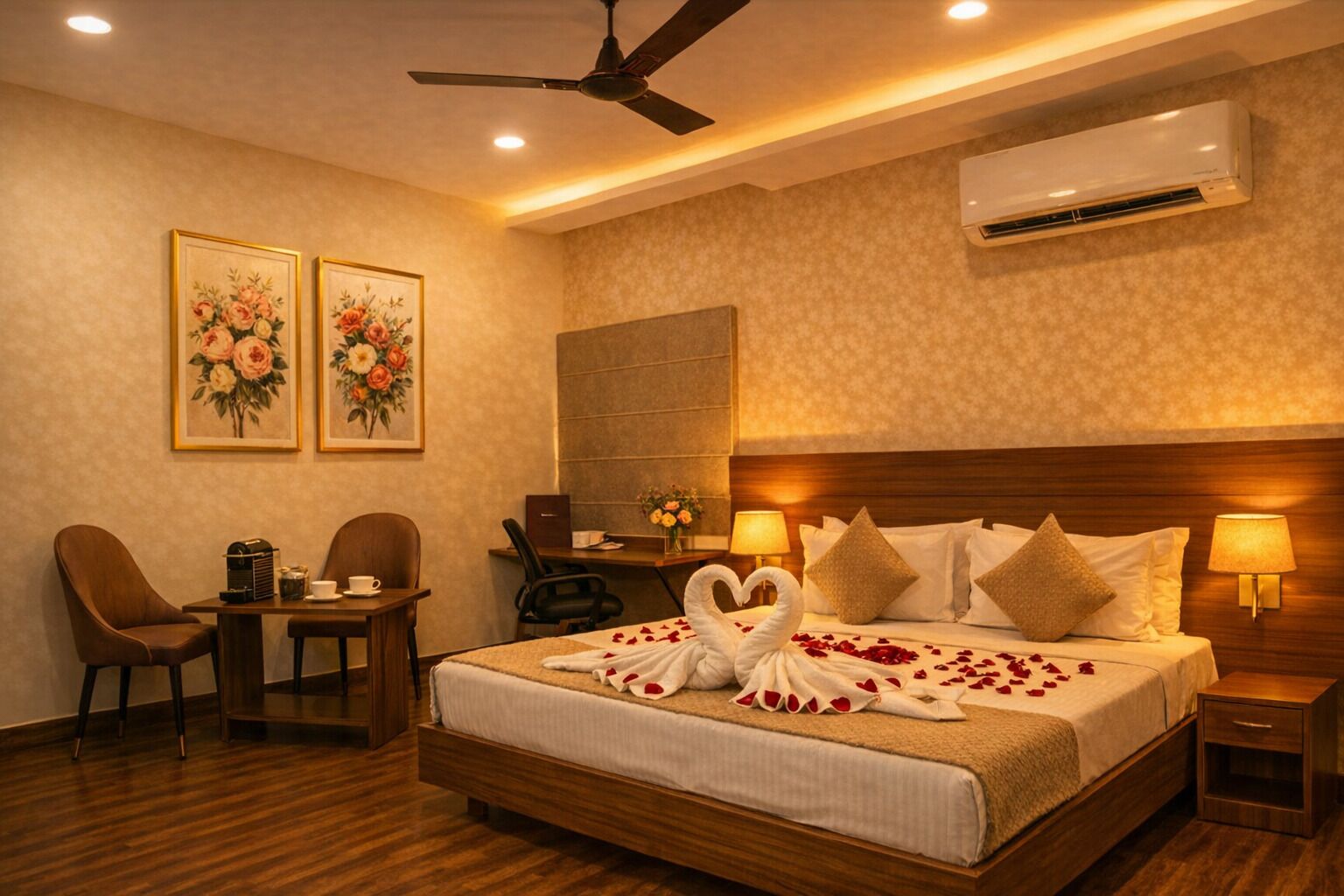 Memory foam beds, minibar, soundproofing, free WiFi