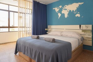 Iron/ironing board, travel crib, free WiFi, bed sheets