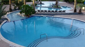 A heated pool