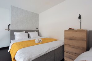 クラシック アパートメント バルコニー シティビュー | 1 室のベッドルーム、防音設備、アイロン / アイロン台、WiFi (無料)