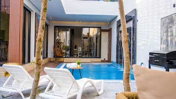 Luxury Villa, 2 Bedrooms, Pool View | Terrace/patio
