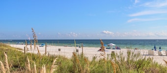 Beach House! Spacious 4BR Retreat, Steps to Beach, Gulf Views & Viewing Deck!