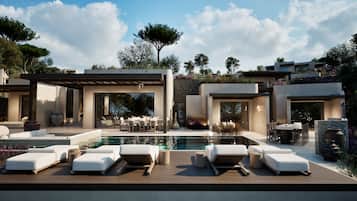 Villa superior, 3 habitaciones | Terraza o patio