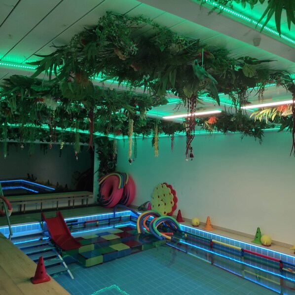 Indoor pool, a heated pool
