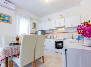 House (Two Bedroom Holiday Home) | Private kitchen | Fridge - Relaxing Zadar Hideaway With Seasonal Pool & Seaside Charm (Zadar)