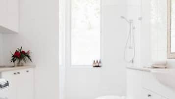 Hair dryer, towels