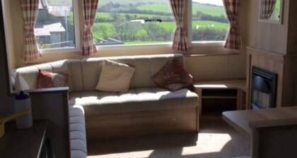 Sychnant 4 berth caravan with stunning views.
