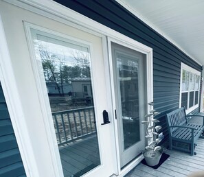 Exterior detail - Athena Elegant Bright Romantic jetted tub getaway wedding venues fitness room (Galloway)