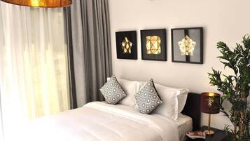 2 chambres, fer et planche à repasser, Wi-Fi, draps fournis